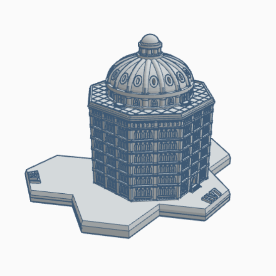 Gothic Building 137 Hex Map Scale HMSG137